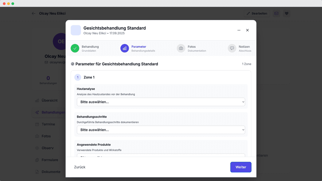 Dokumentation Features