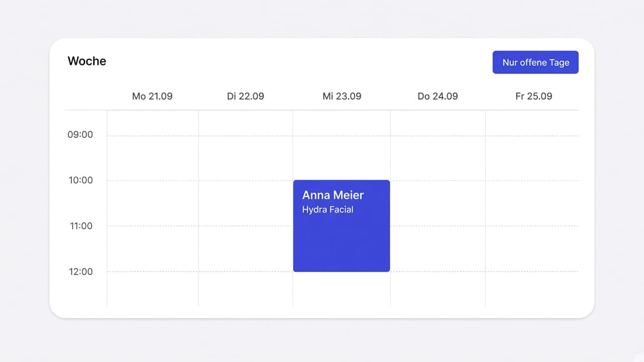 Open days only in the calendar