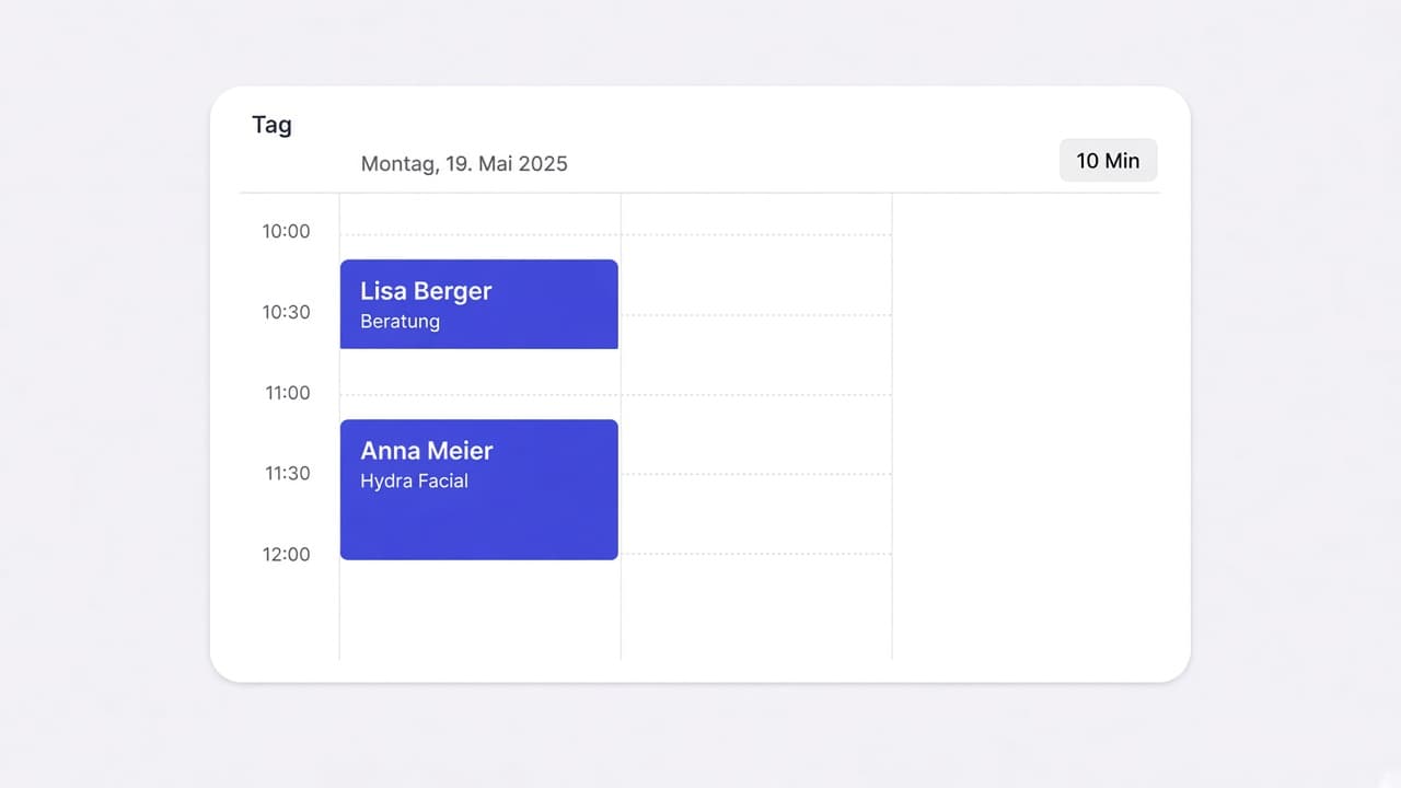 Finer time grid in the calendar
