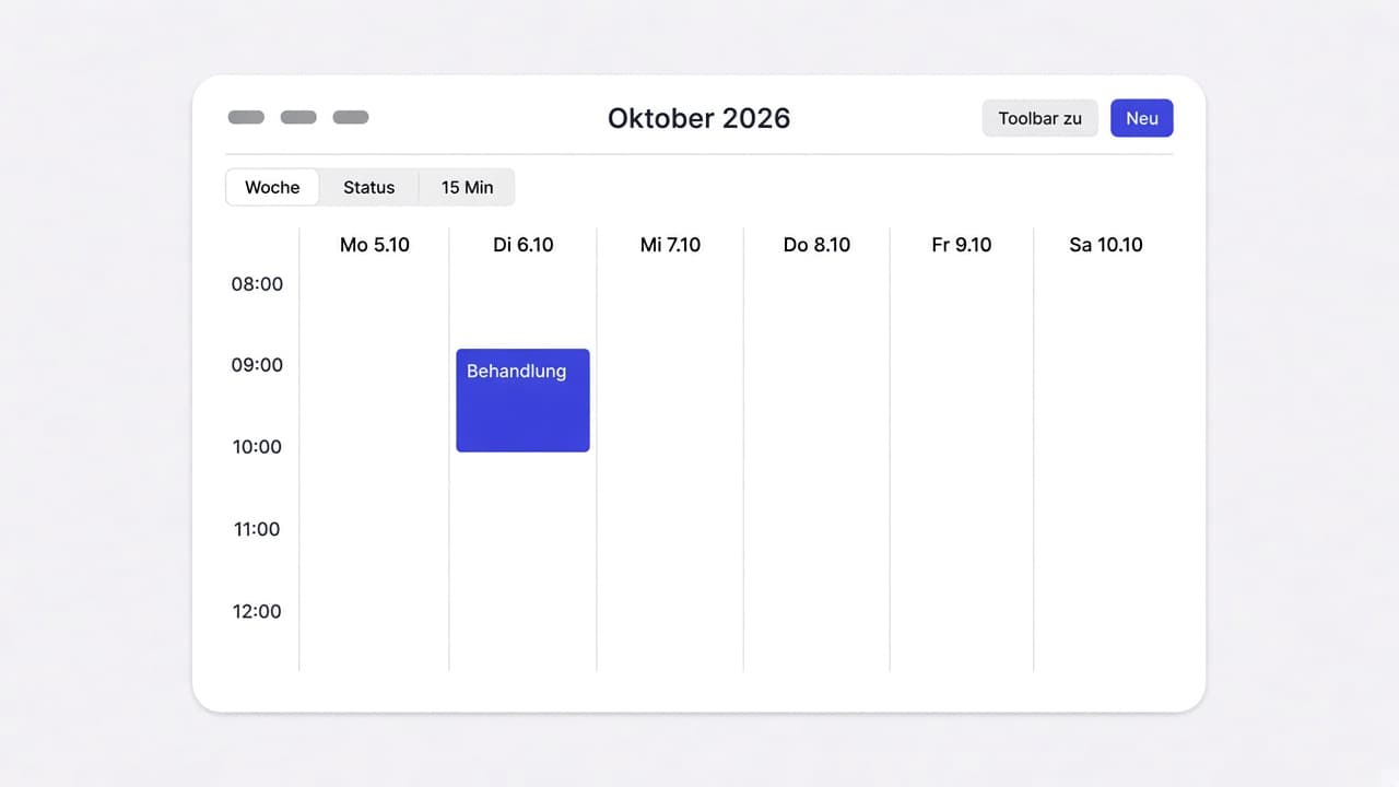 Swipe through the calendar