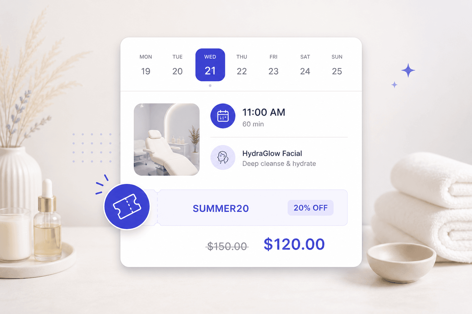 Buoni regalo e codici sconto Treatflow nel calendario